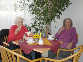 Im Restaurant der Seniorenresidenz Großziethen