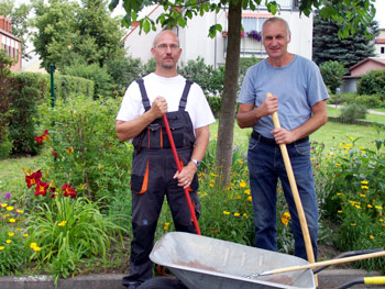 Unsere Hausmeister Herr Wichmann (links) und Herr Frederich (rechts).